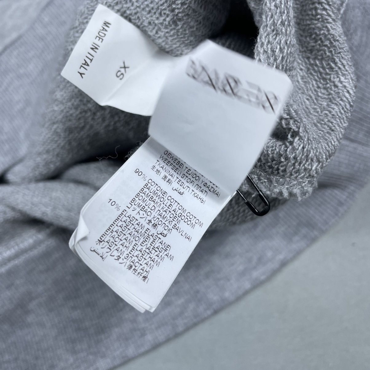 Brunello Cucinelli Logo-Print Two-Tone Cotton-Jersey Half-Zip Sweatshirt - Blue Size US XS / EU 42 / 0 - 13 Thumbnail