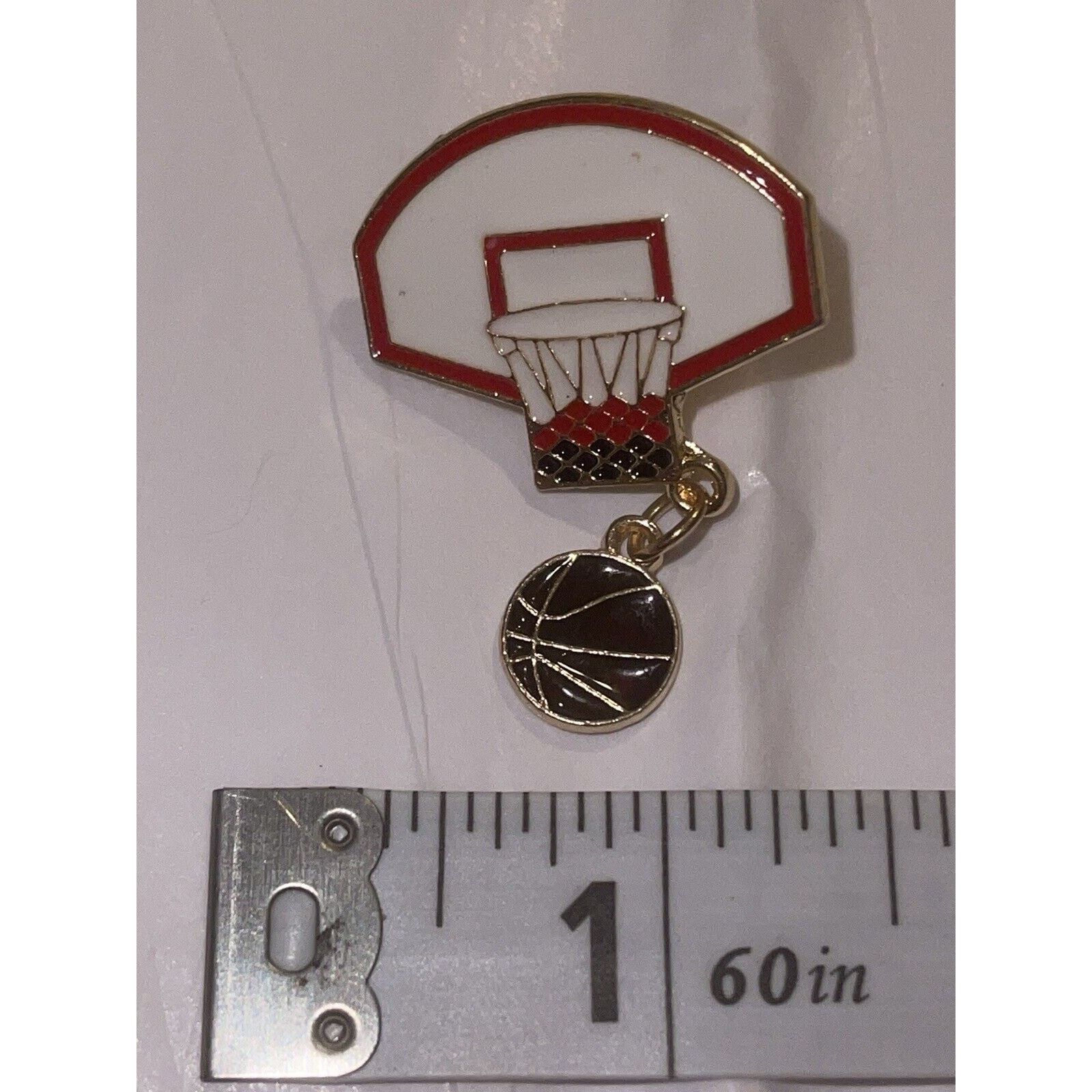 Other Basketball Hoop Ball Pin Brooch Size ONE SIZE - 1 Preview