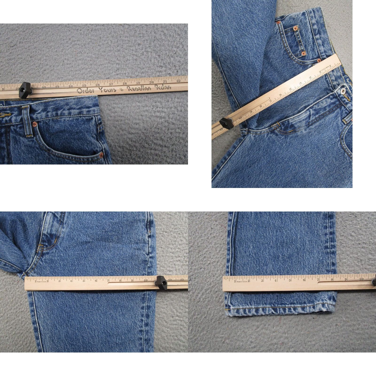 Denime Vintage Pepe Jeans London Blue Denim Bootcut Jeans 31x32 Women’s Size 31 32 Inseam 32 Embroidered Pocket 5-Pocket Size 24" / US 00 / IT 34 - 8 Thumbnail