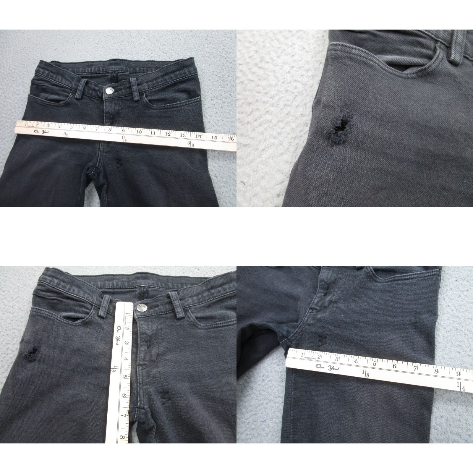 Ksubi Ksubi Jeans Womens 8 Black Skinny Distressed Zip Hem Stretch Denim Australia Size 30" / US 8 / IT 44 - 8 Thumbnail