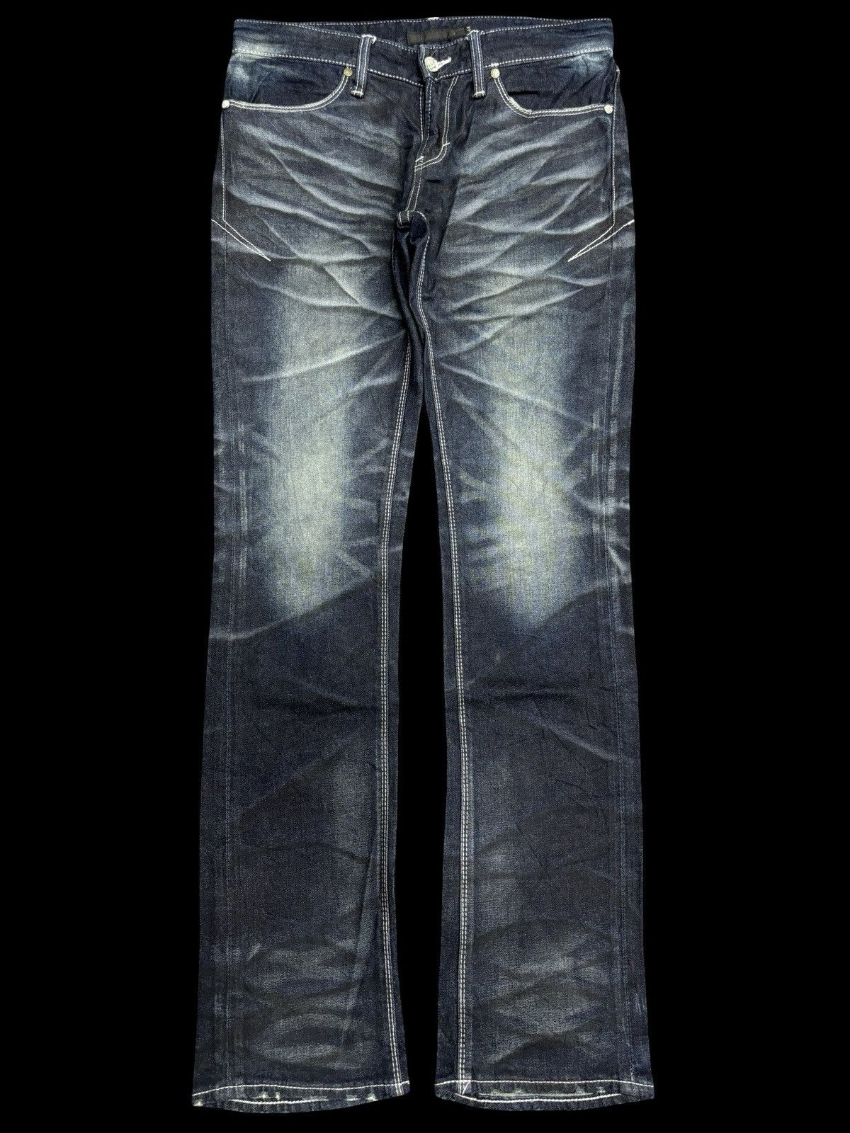 Seditionaries 💥Crazy Fades💥Archival Artisanal FUGA Skinny Fit Denim F570 Size US 31 - 1 Thumbnail