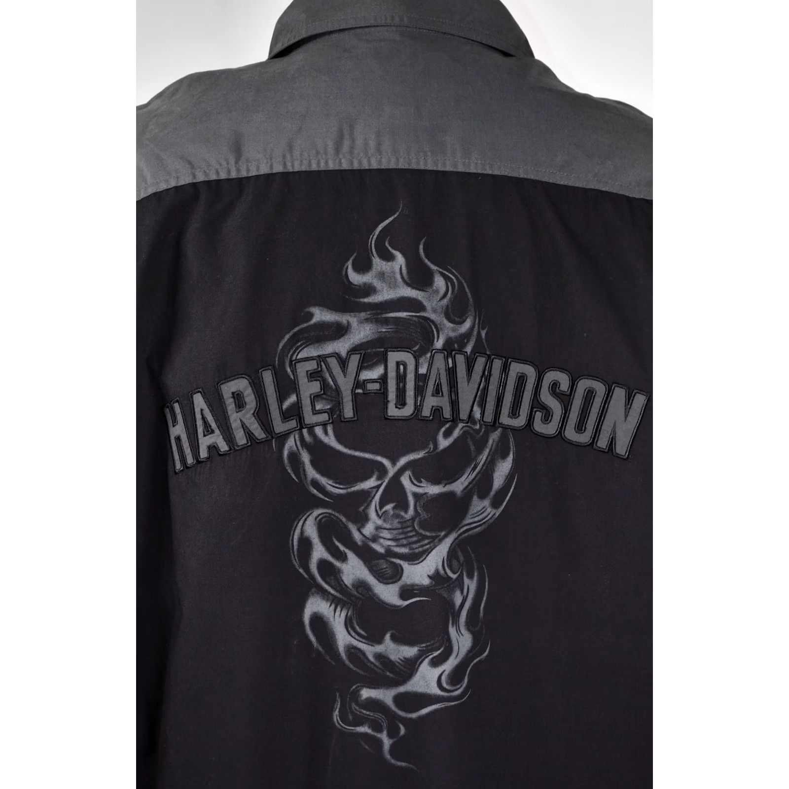 Harley Davidson Harley-Davidson Shirt XL Adult Black Short Sleeve Button-Up Collared) Size US XL / EU 56 / 4 - 4 Thumbnail