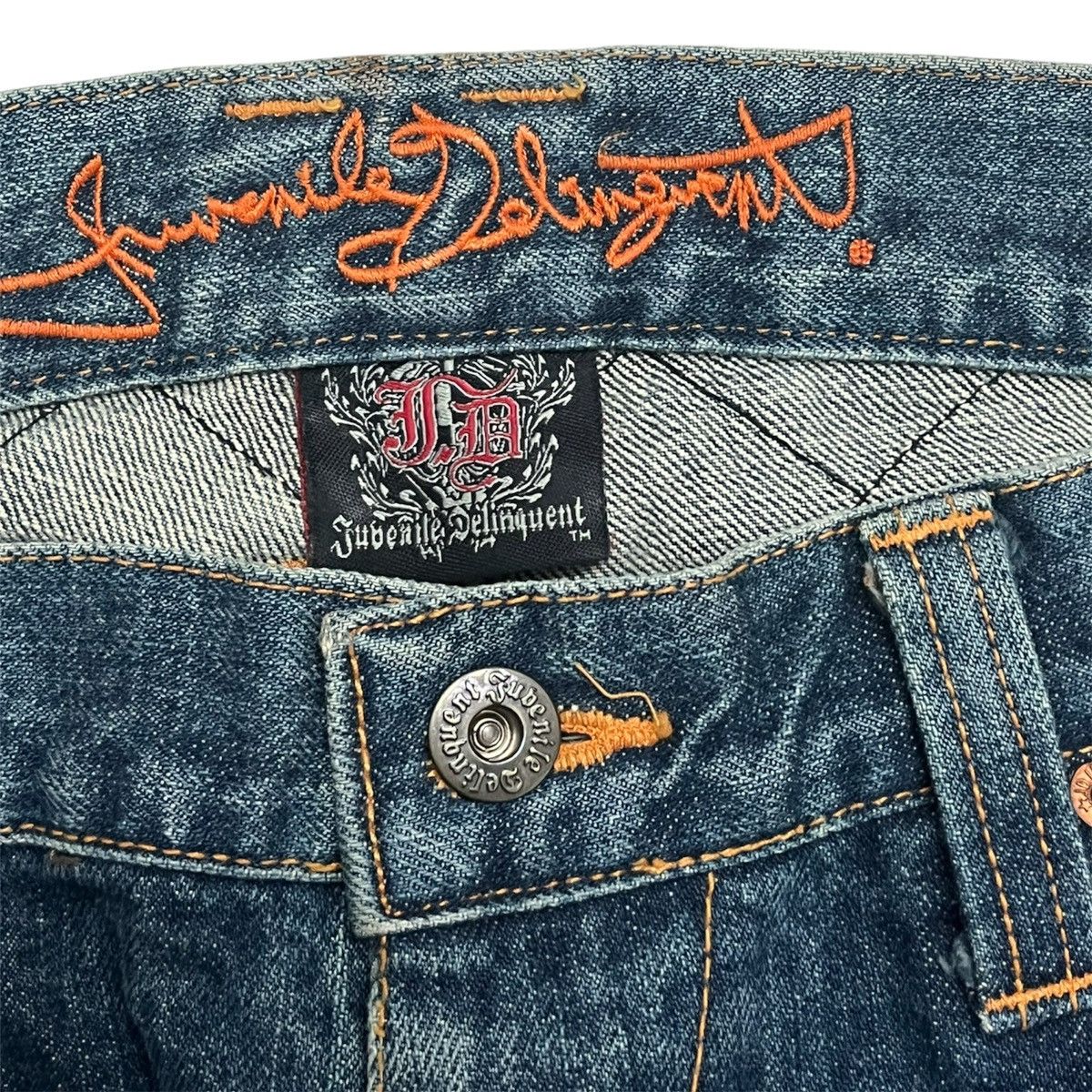 Dissizit × Japanese Brand Juvenile Delinquent Distressed Denim Jeans Vintage Size US 34 / EU 50 - 5 Thumbnail