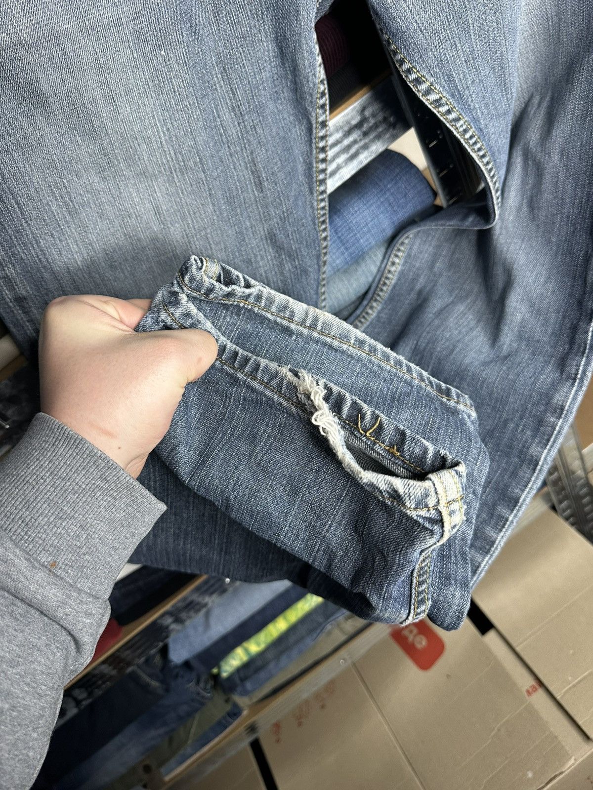 Levi's Levi's 506 Straight Jeans W36 L34 Denim Faded Pants Size US 36 / EU 52 - 10 Thumbnail