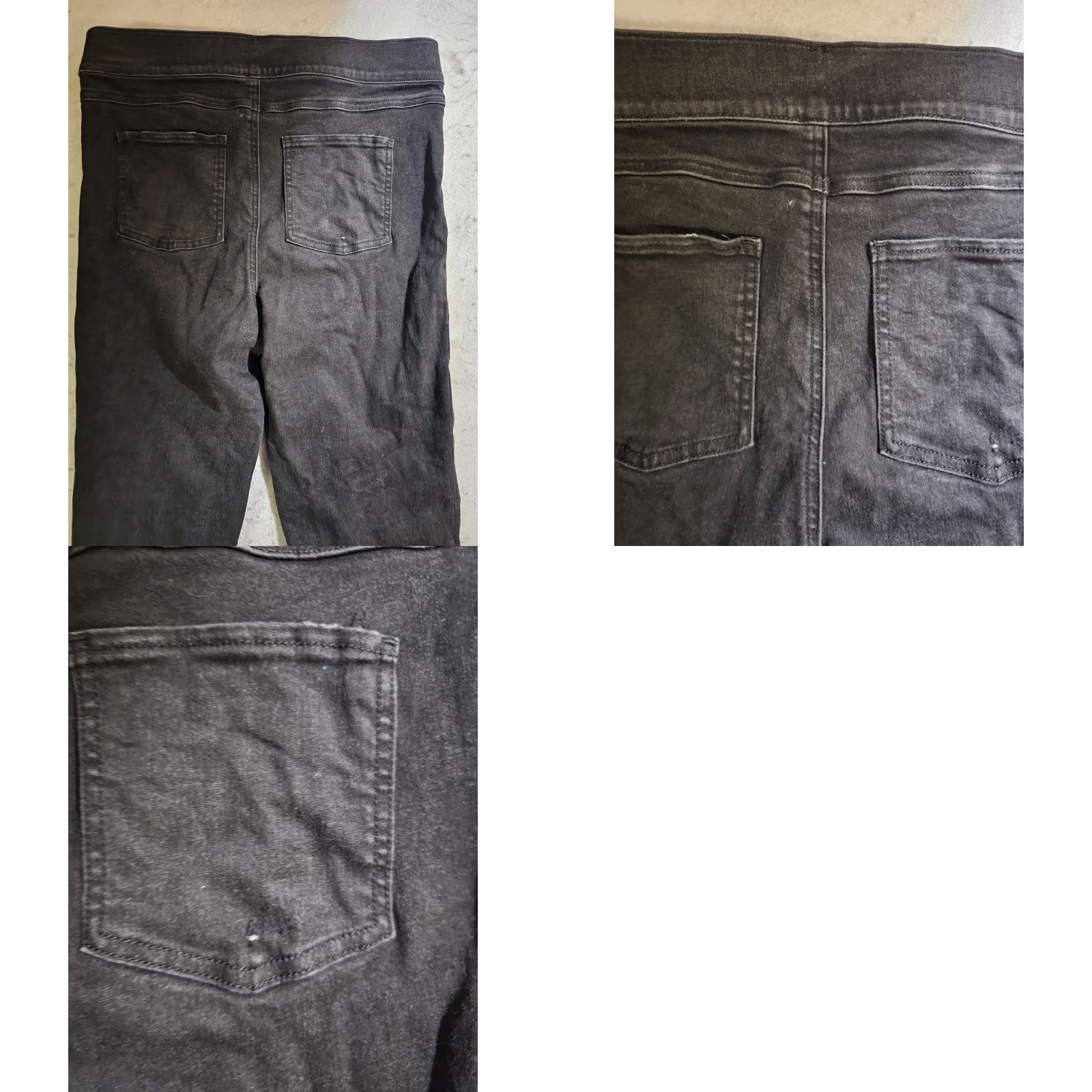 Spanx Spanx Jeans Black Stretch Denim Pull On High Rise Skinny Ankle Jegging Womens XL Size 40" / US 18 - 8 Thumbnail