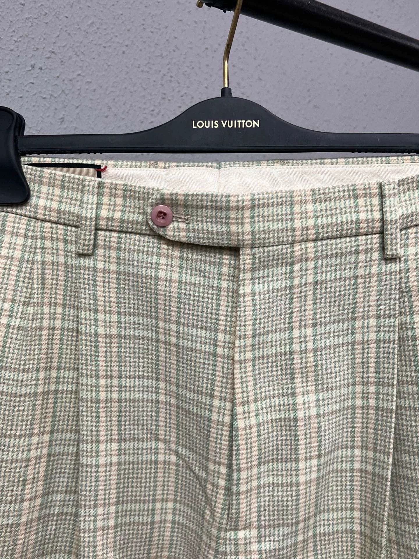 Gucci Gucci Green Wool Plaid Trousers Size US 32 / EU 48 - 3 Thumbnail