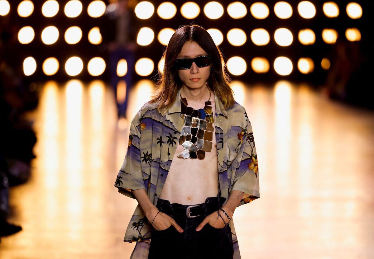 Celine CELINE BY HEDI SLIMANE 23SS RUNWAY LOOK PALM HAWAII SHIRT Size US M / EU 48-50 / 2 - 1 Thumbnail