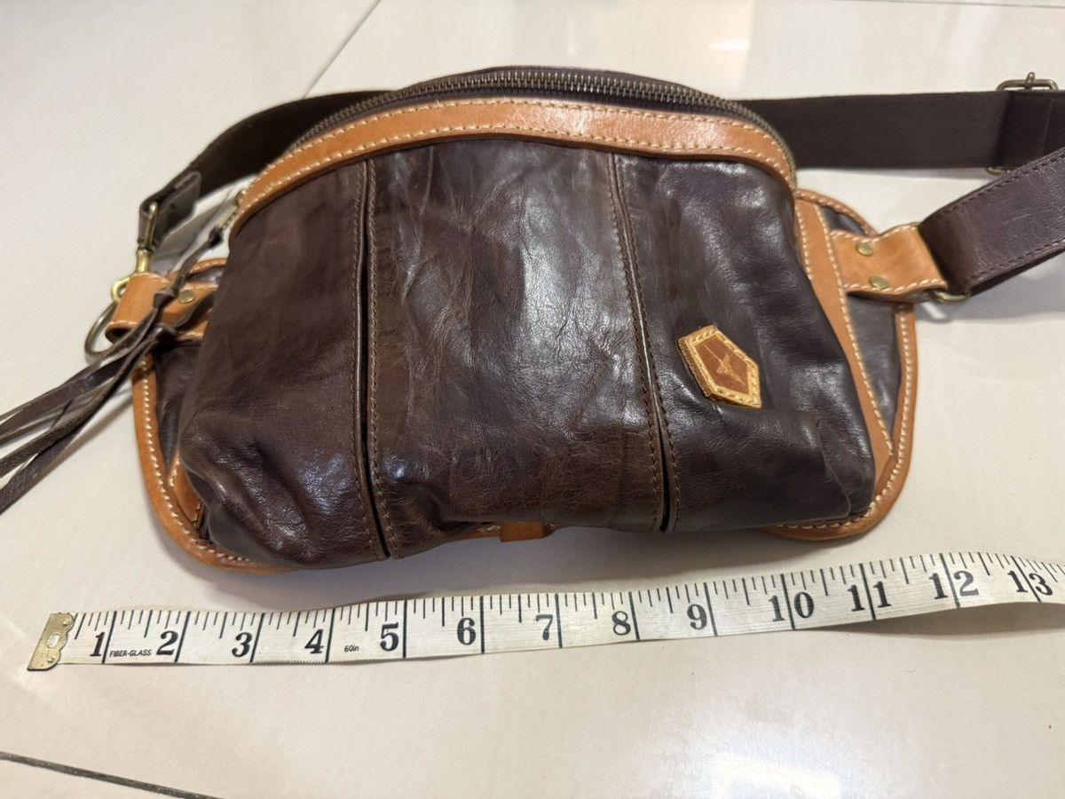 Japanese Brand Leather Waist Fanny bag AinSoph.JP Size ONE SIZE - 2 Thumbnail