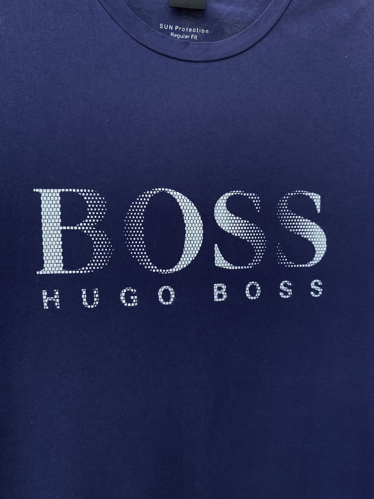 Hugo Boss Hugo Boss Big Logo Tee Shirt Blue Size US M / EU 48-50 / 2 - 4 Thumbnail