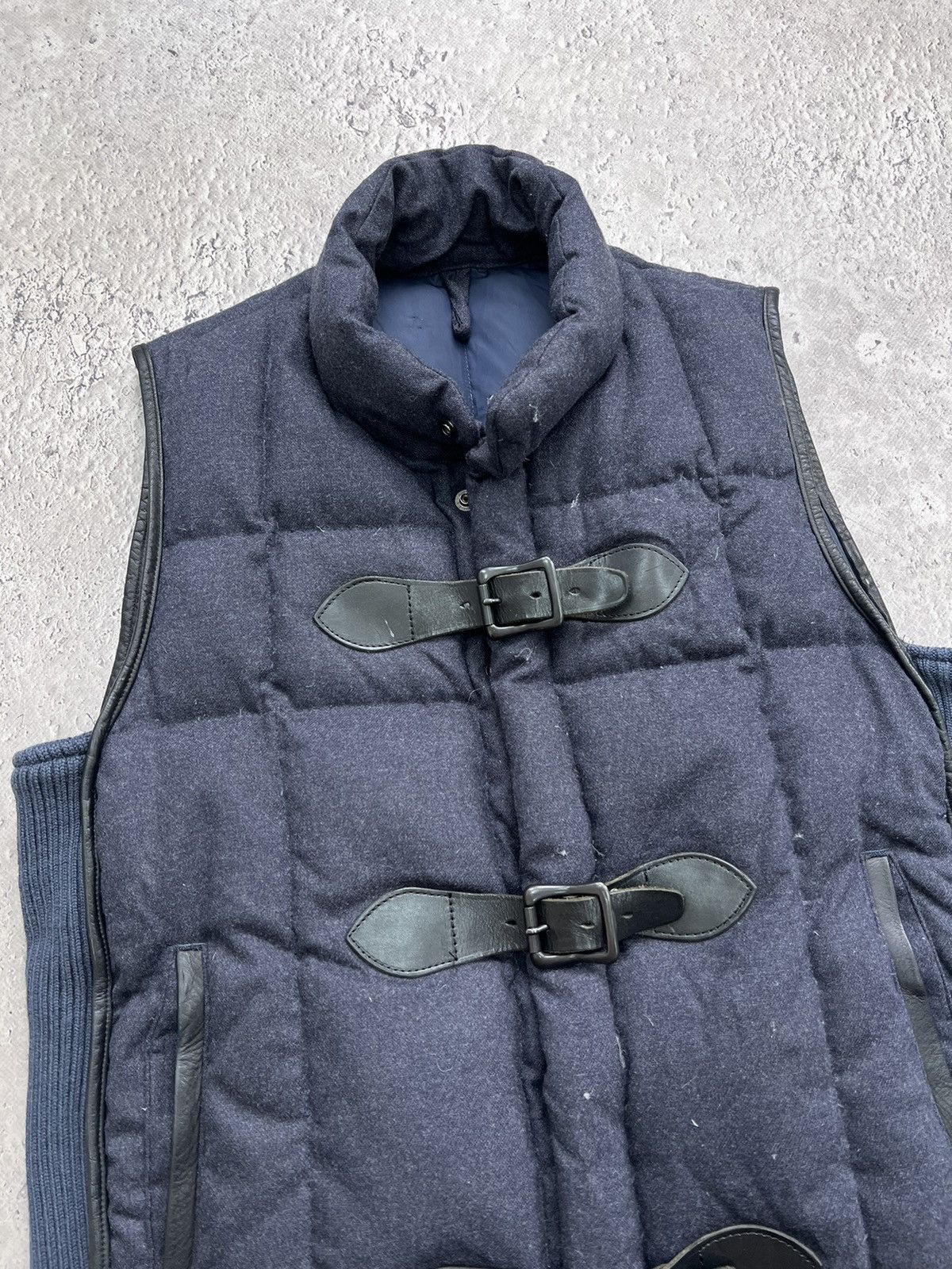 Japanese Brand × Maison MIHARA YASUHIRO A MIHARAYASUHIRO PUFFER KNITTED VEST JACKETS Size US S / EU 44-46 / 1 - 2 Thumbnail