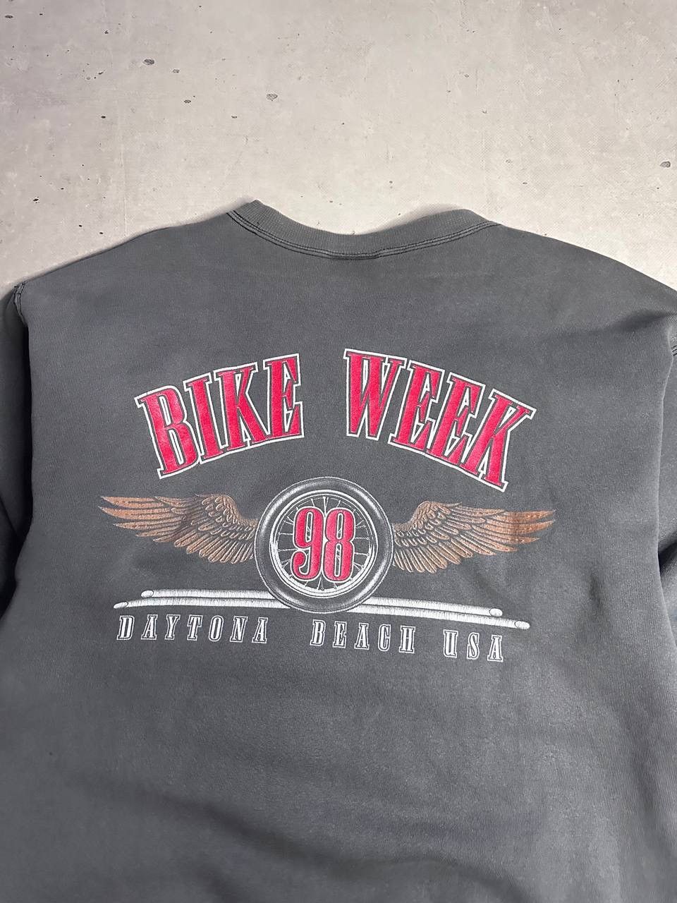 Harley Davidson Vintage Bike Week 98 Eagle MOTO Sweatshirt Daytona USA Y2K Size US L / EU 52-54 / 3 - 13 Thumbnail
