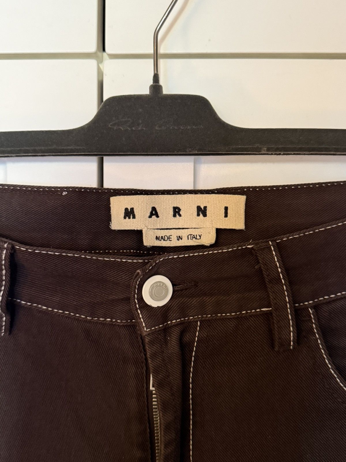 Marni Marni Brown Denim Pants Size US 30 / EU 46 - 3 Thumbnail