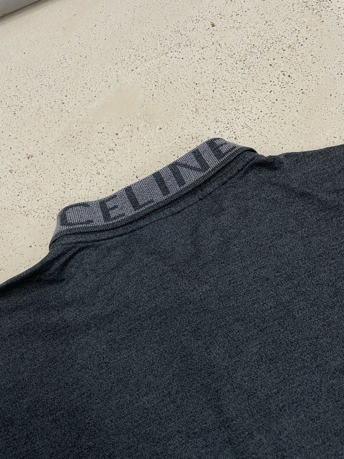 Celine Celine Homme Vintage Longsleeve Collar Blue Gray Size US M / EU 48-50 / 2 - 11 Thumbnail