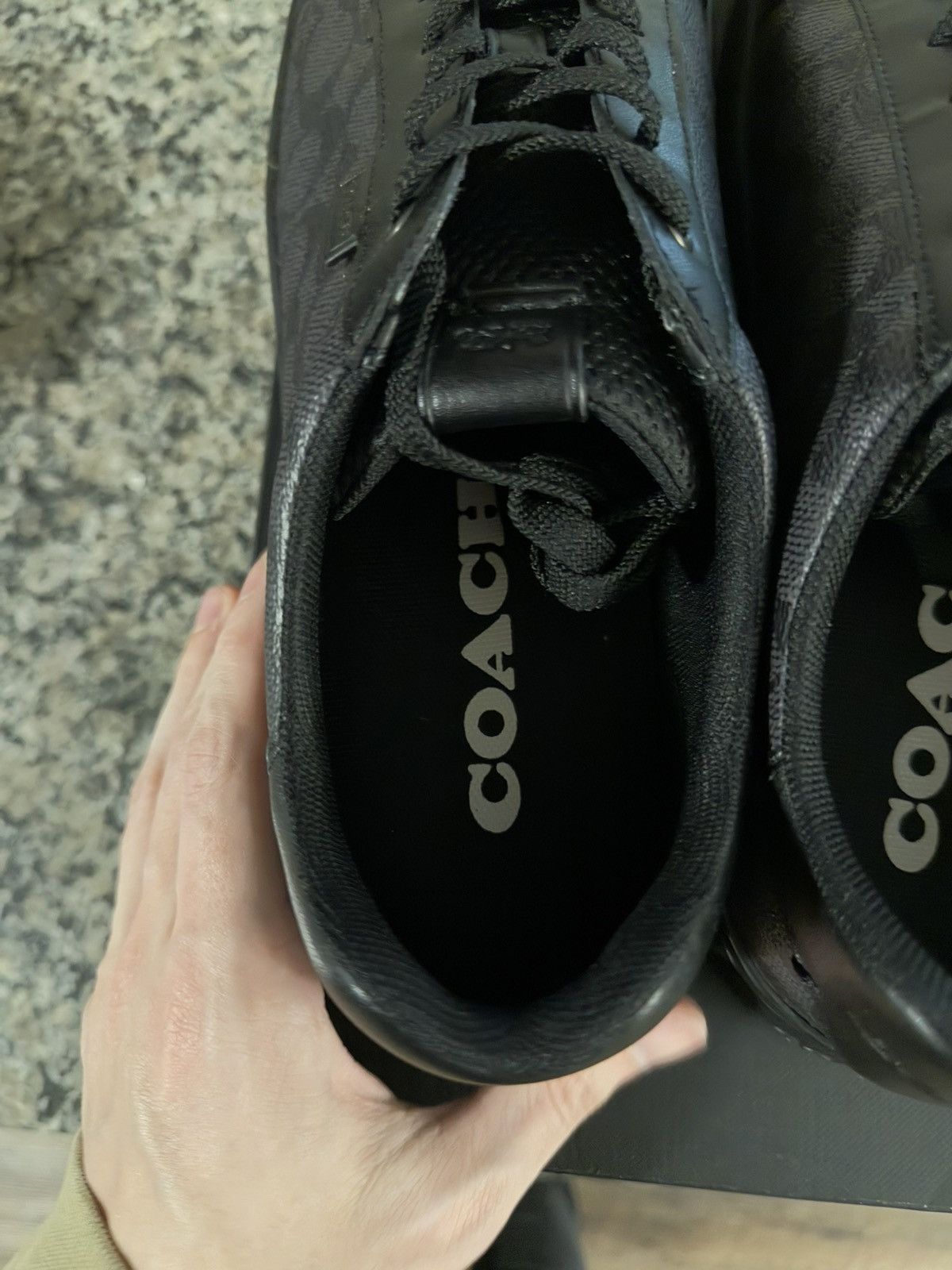 Coach Coach Lowline Low Top Sneaker Signature Black Size 13US Size US 13 / EU 46 - 11 Thumbnail