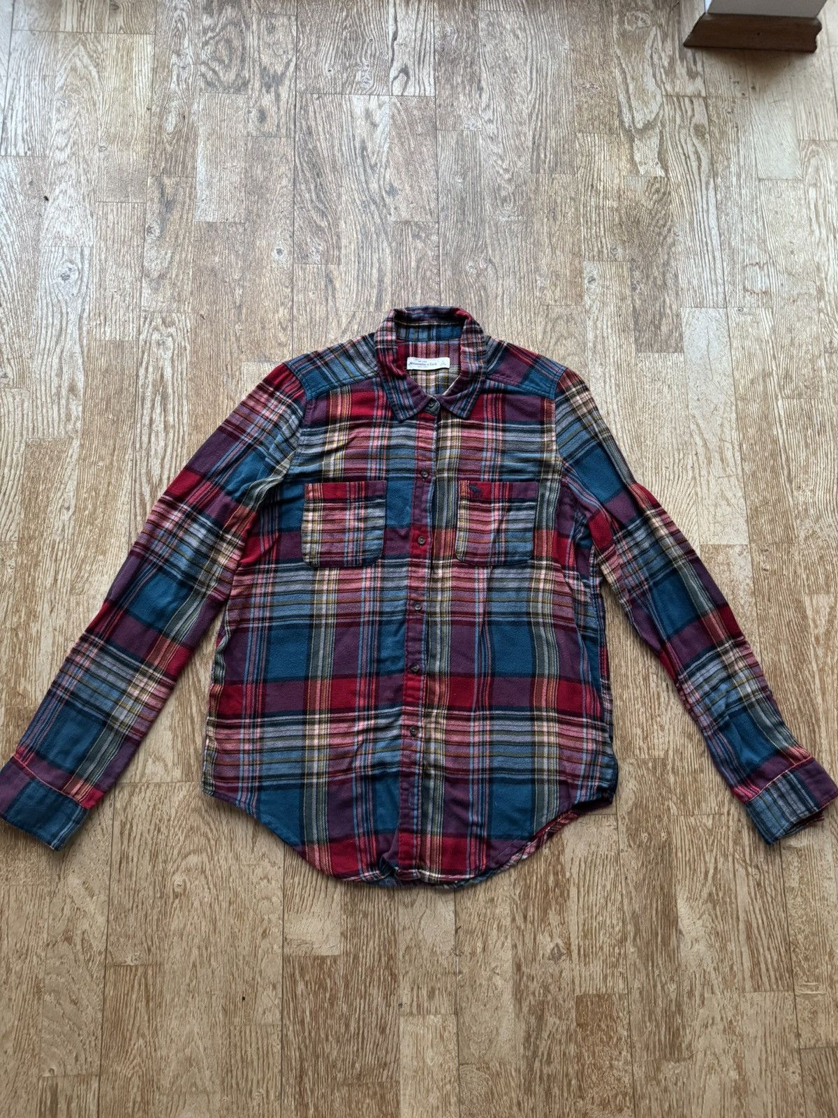 Abercrombie & Fitch ABERCOMBIE & FITCH QUALITY FLANNEL BUTTON UP SHIRT Size US M / EU 48-50 / 2 - 1 Thumbnail