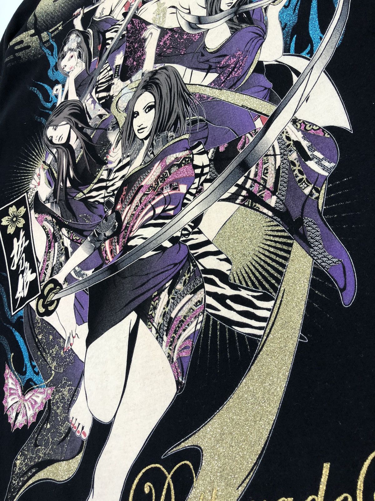 Japanese Brand Divine Retribution Desperade Struggle Big Print Tshirt Size US XXL / EU 58 / 5 - 15 Thumbnail