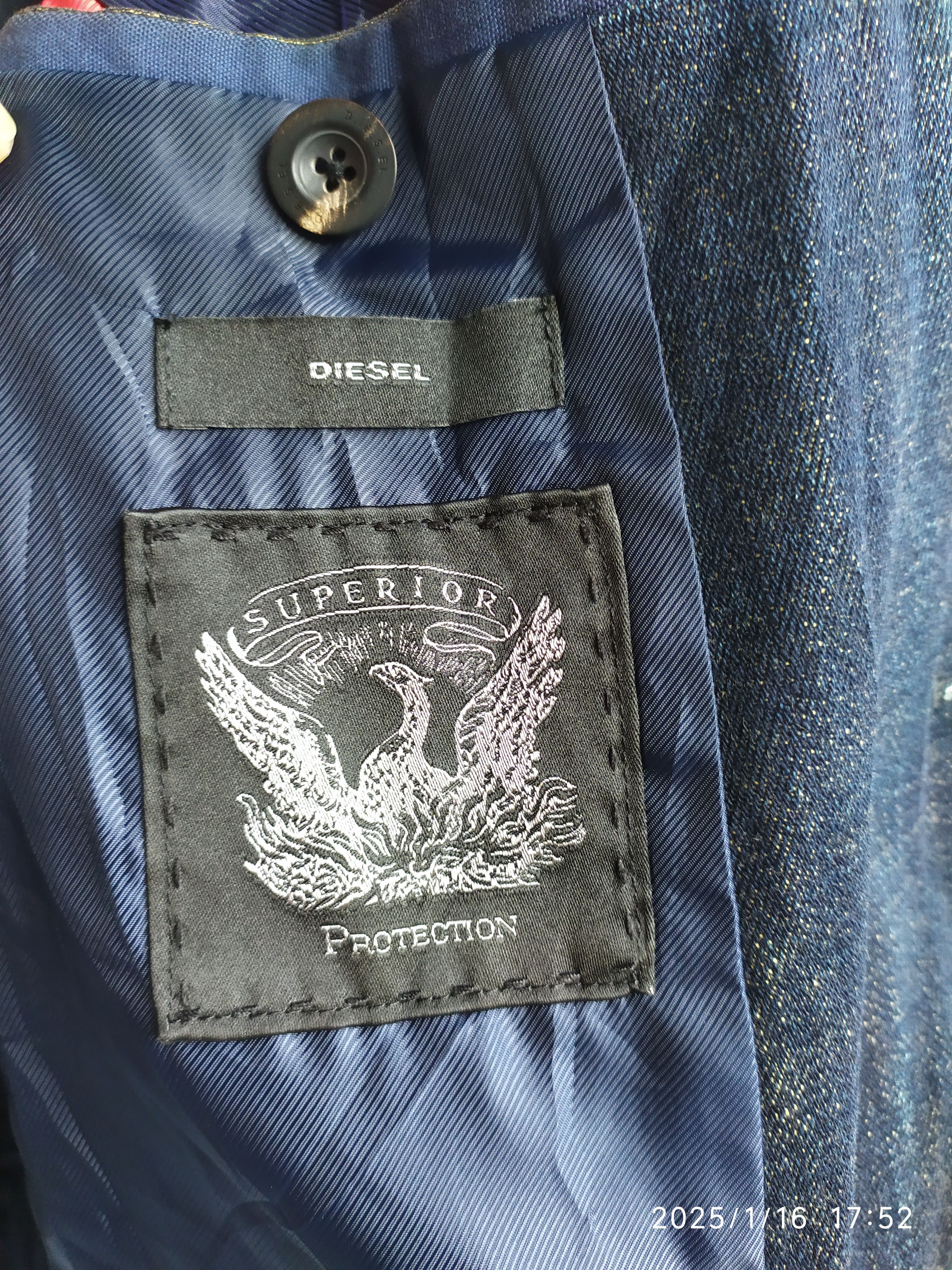 Diesel Diesel denim vintage blazer streetwear Size 46S - 6 Thumbnail