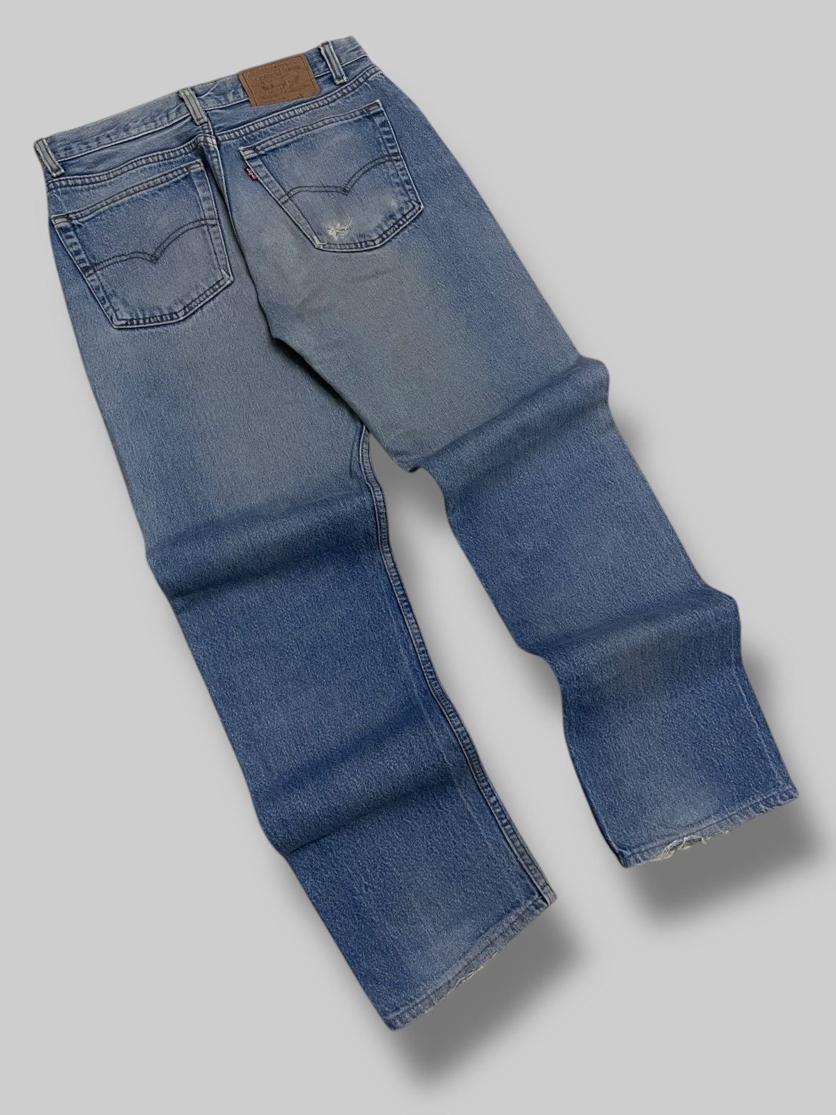 Levi's Vintage Clothing Vintage Og 1990s Original Levis 501 Distressed Clean Denim Size US 29 - 10 Thumbnail
