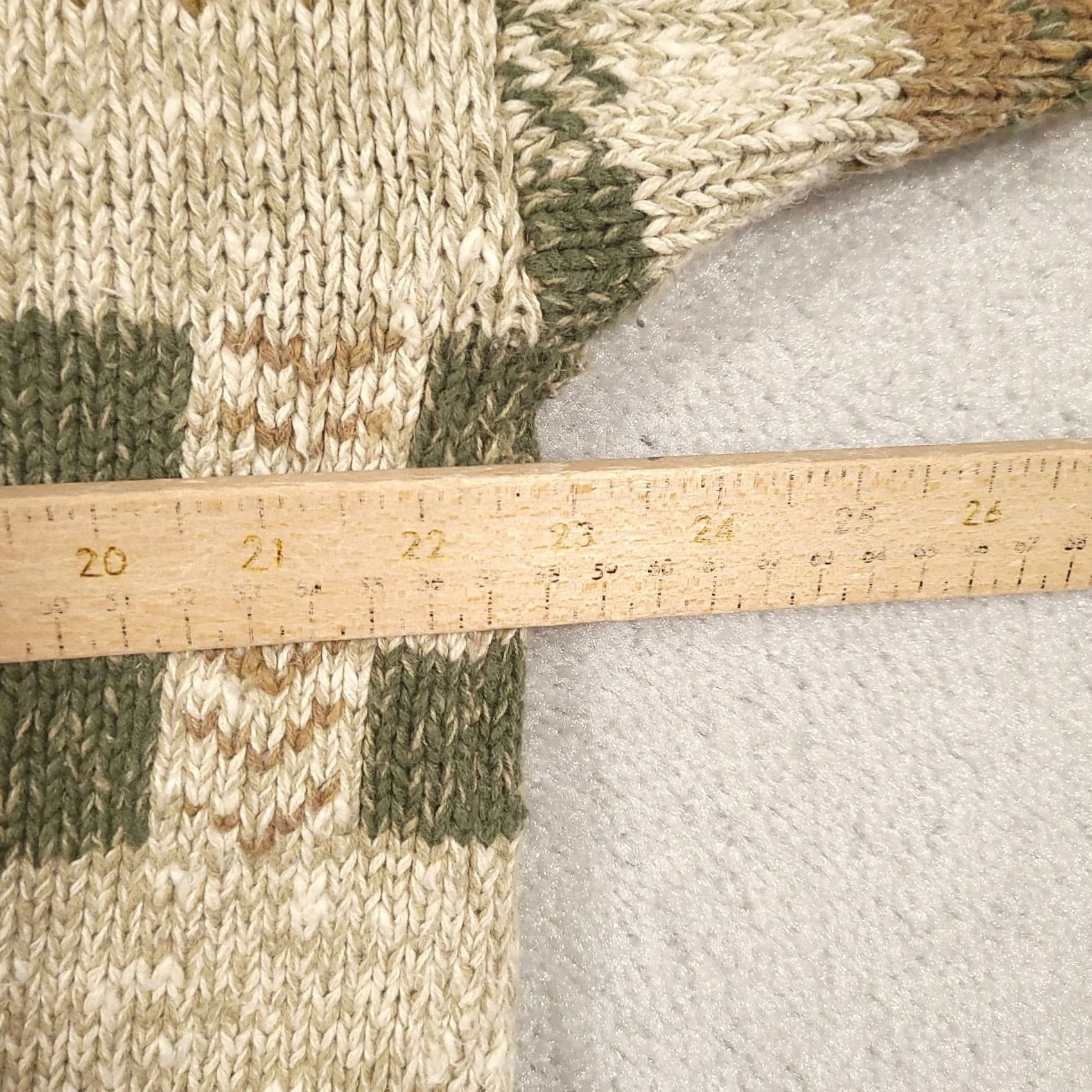 Vintage VINTAGE St Johns Bay Chunky Knit Long Sleeve Sweater Mens XLT Linen Blend Shirt Pullover Beige Geometric Classic Western 90s? Size US XL / EU 56 / 4 - 3 Thumbnail