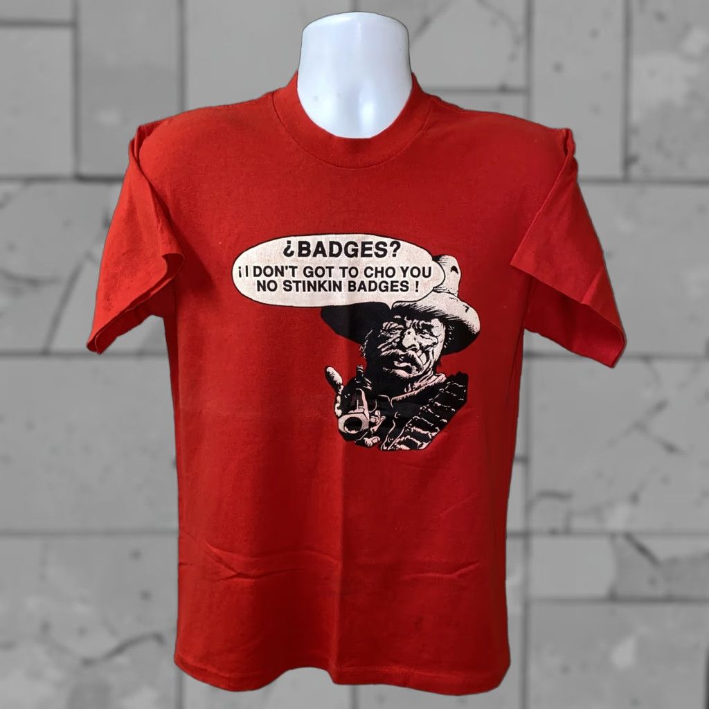 Vintage Sportswear T-Shirt Mens Red USA Made BADGES WILD WEST Size L 20.5 in armpit Size US M / EU 48-50 / 2 - 1 Thumbnail