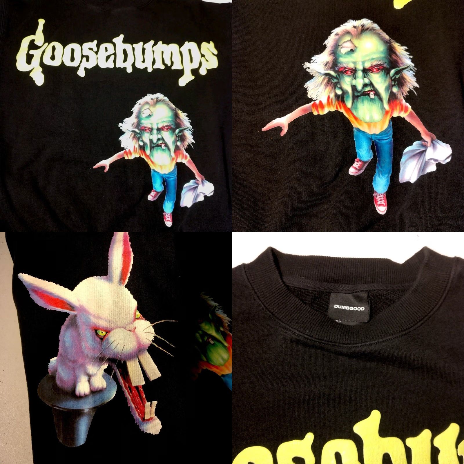 Vintage Dumbgood Graphic Sweatshirt Unisex XS - Horrorland Crewneck Size US XS / EU 42 / 0 - 8 Thumbnail