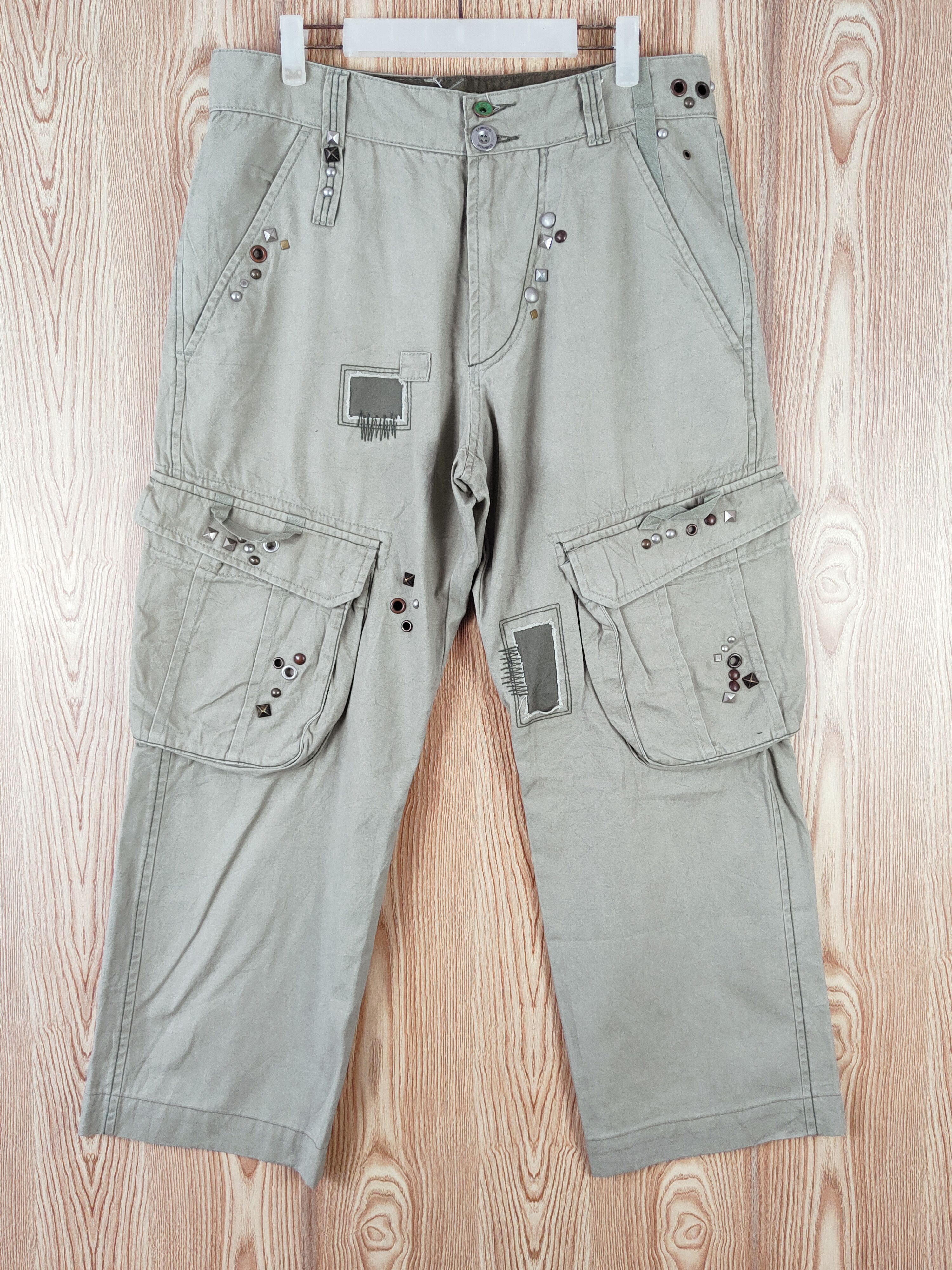 Energie DL Energie Green Multipocket Tactical Cargo Pants #W107 Size US 34 / EU 50 - 1 Thumbnail