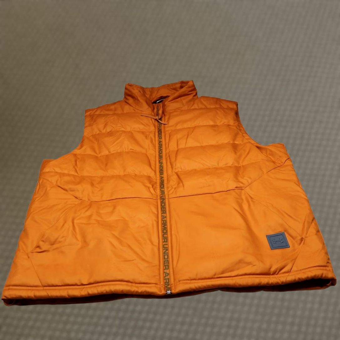 Under Armour Under Armour Storm Down Vest Mens XL Yellow Baroque 700 Quilted Full Zip Puffer Jacket Size US XL / EU 56 / 4 - 1 Thumbnail