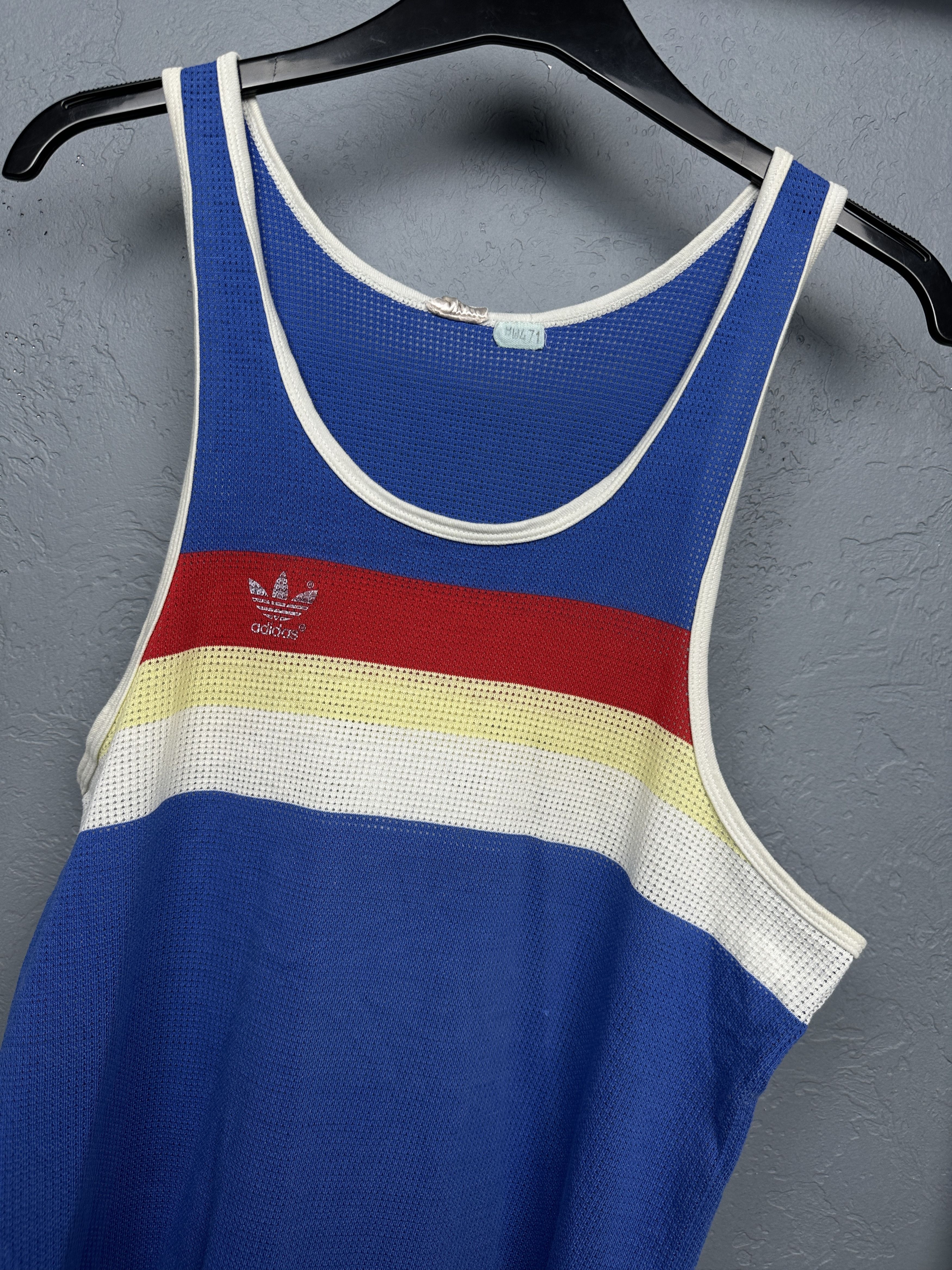 Adidas Adidas 80s Vintage Mens Sleeveless T-Shirt Size US S / EU 44-46 / 1 - 2 Thumbnail