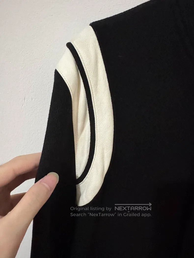 Saint Laurent Paris Saint Laurent Paris Leather patched black and white baseba Size US S / EU 44-46 / 1 - 4 Thumbnail