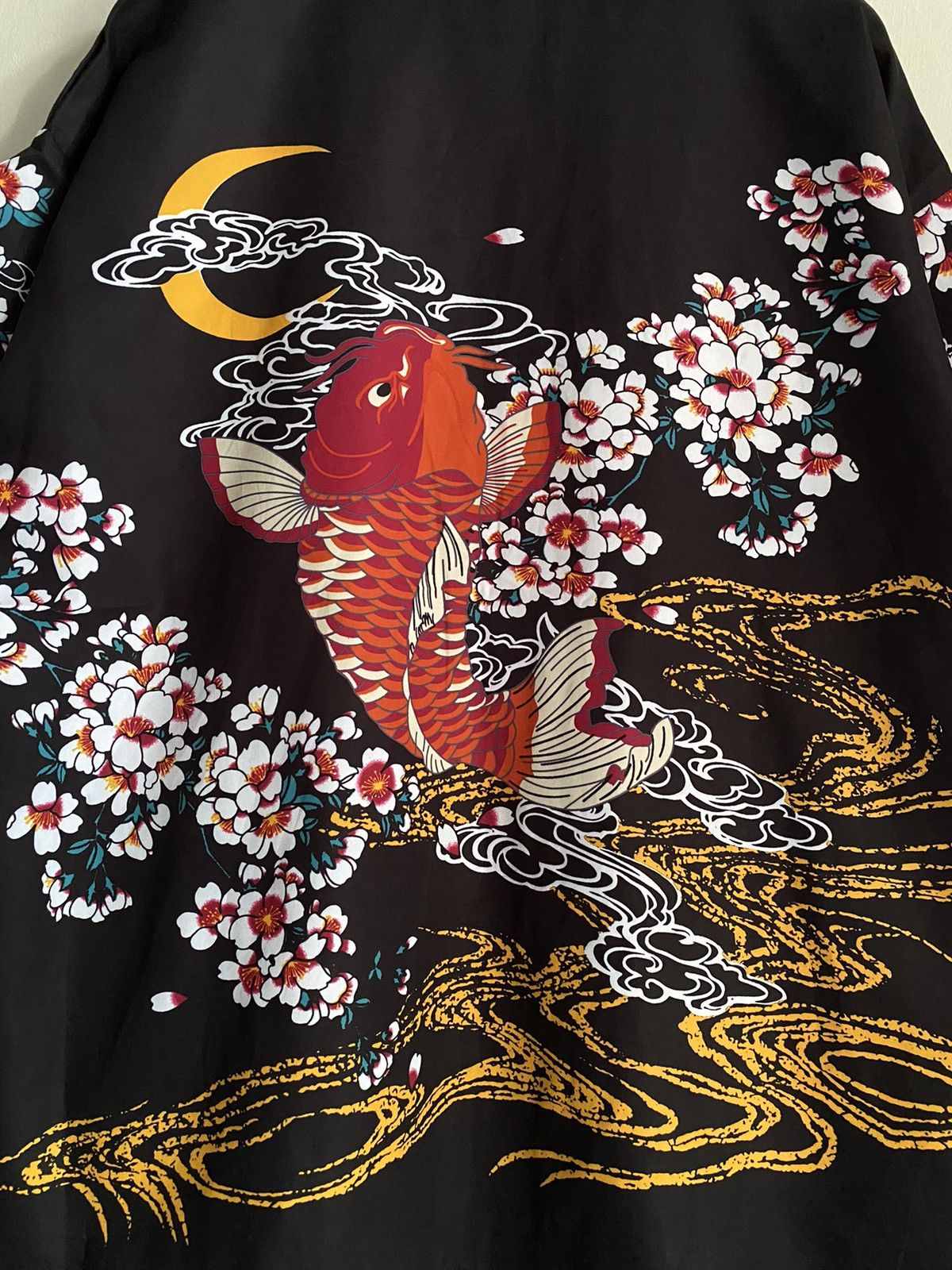 Japanese Brand Koi Fish Sukajan Japanese Kimono Size US XL / EU 56 / 4 - 5 Thumbnail