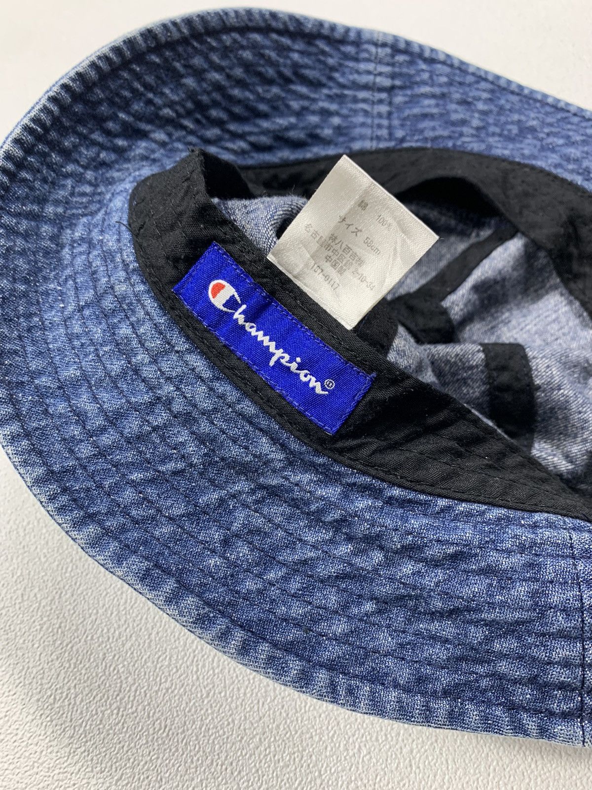 Champion × Vintage Champion Denim Logo C bucket Size ONE SIZE - 4 Thumbnail