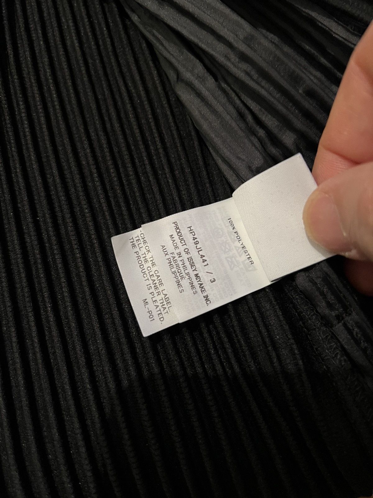 Issey Miyake HOMME PLISSÉ ISSEY MIYAKE Jacket Black Pleated Cardigan 3 Size US L / EU 52-54 / 3 - 8 Thumbnail