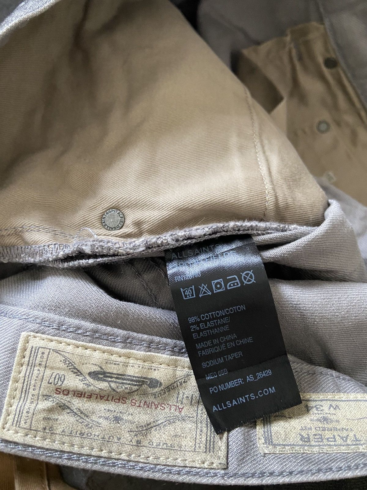 Allsaints Allsaints Tapered jeans Size US 34 / EU 50 - 9 Thumbnail