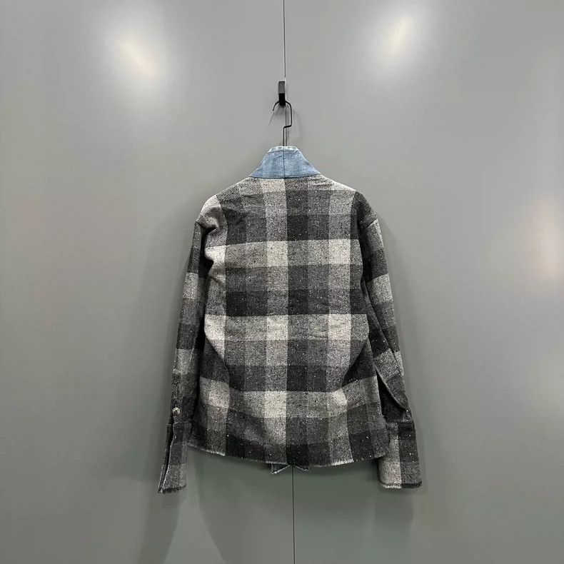 Greg Lauren greg laurenCowboy patchwork plaid shirt 2506-Nextarrow Size US M / EU 48-50 / 2 - 2 Thumbnail