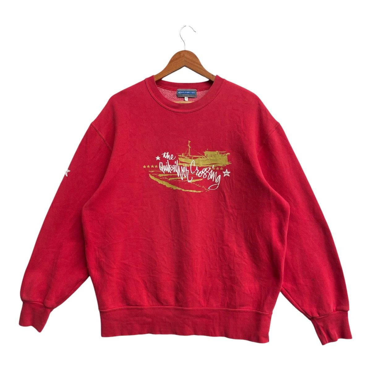 Quiksilver × Vintage Vintage Quiksilver Spell Out Logo Crewneck Sweatshirt Size US L / EU 52-54 / 3 - 1 Thumbnail