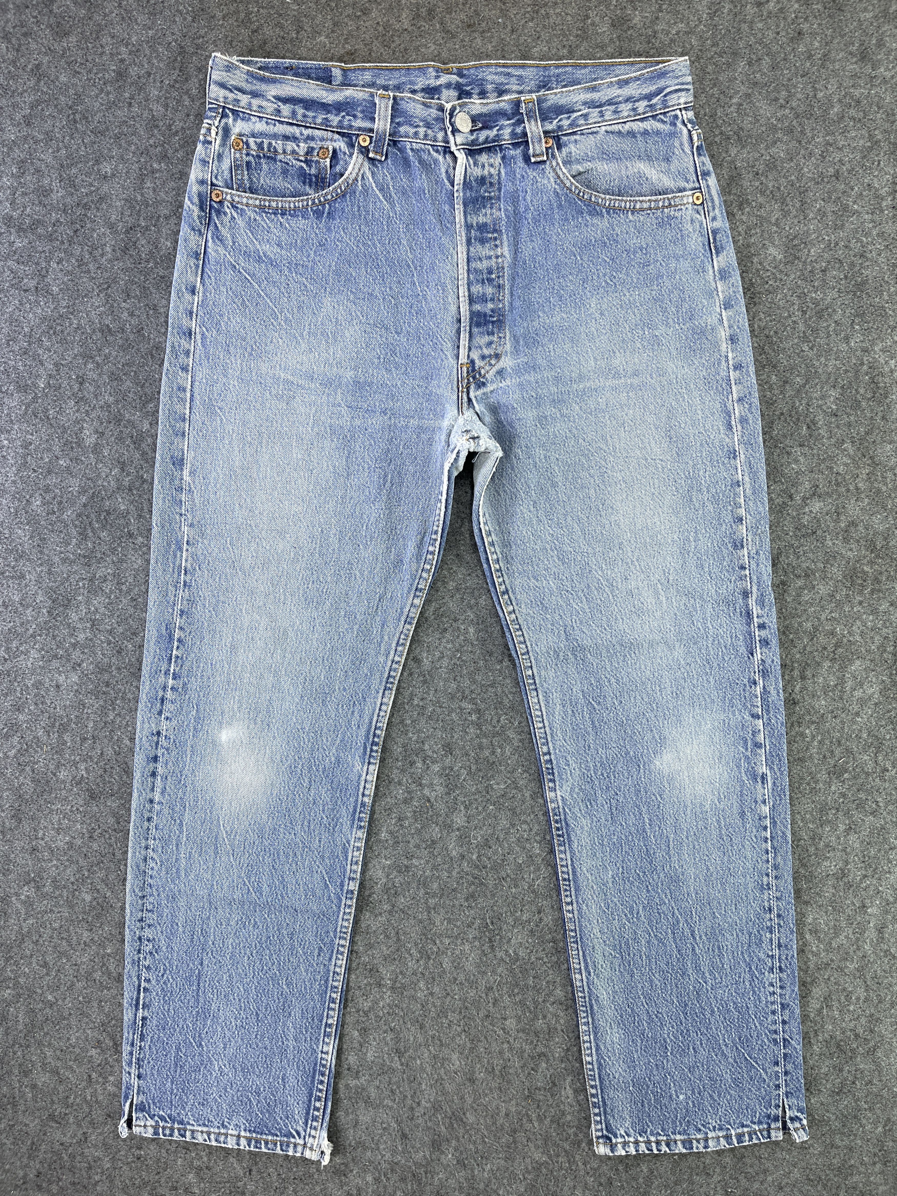 Levi's 90's Vintage Levis 501 Stone Wash Jeans - J918 Size US 33 - 1 Thumbnail