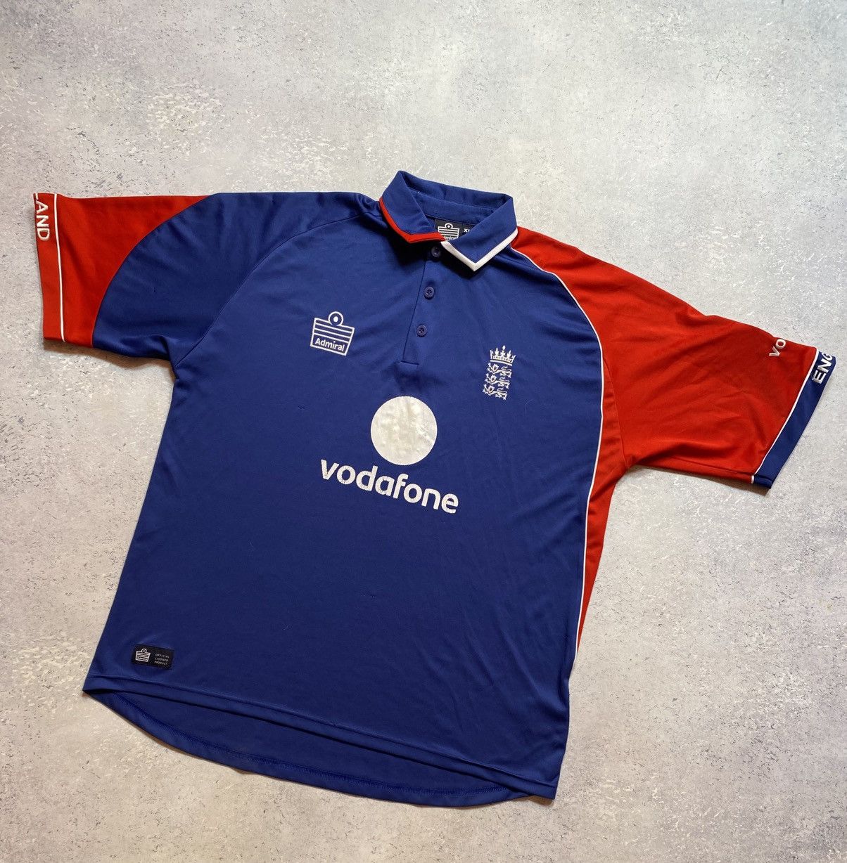 Other Admirals England Vodafone Cricket Jersey Size XL Size US XL / EU 56 / 4 - 2 Thumbnail
