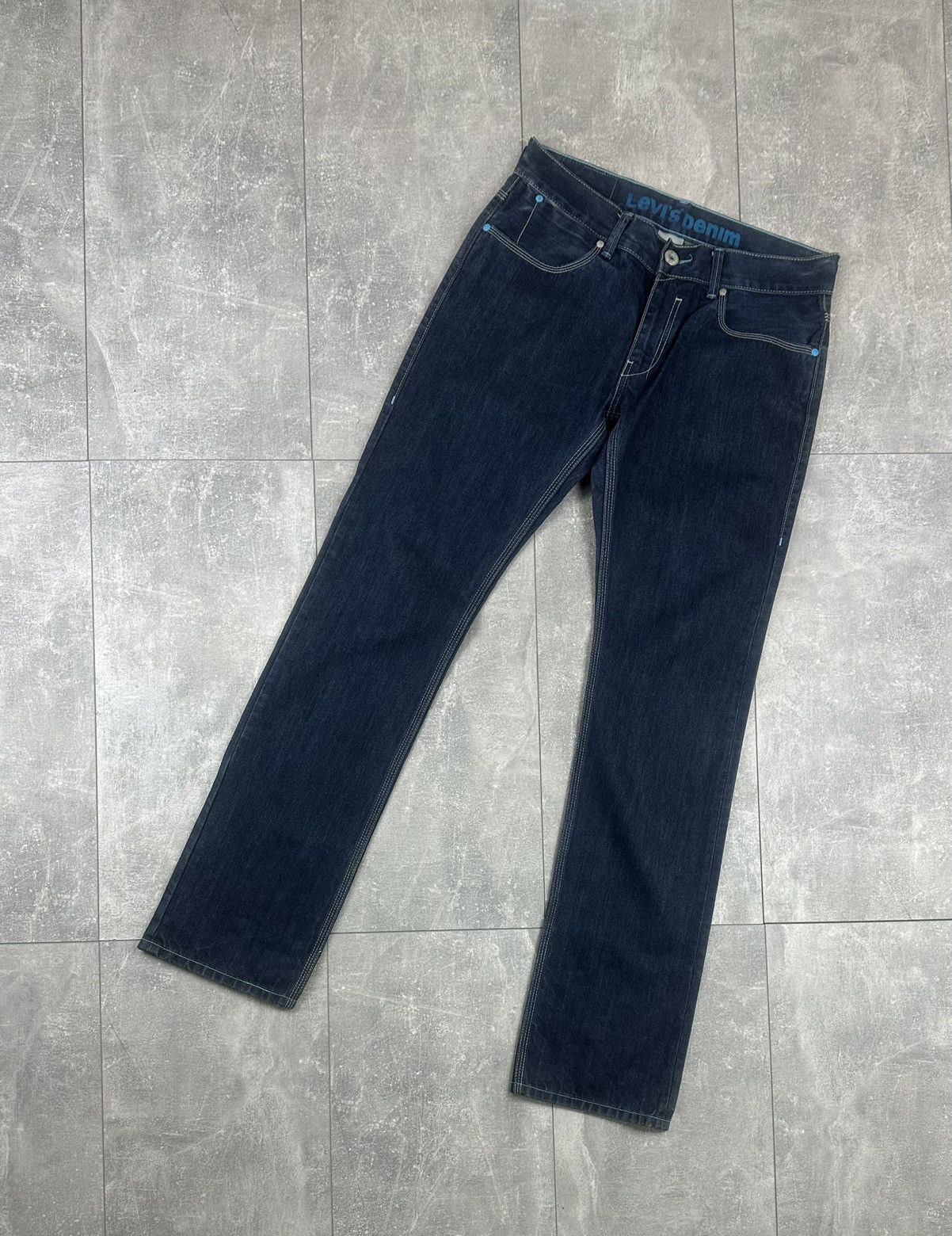 Levi's Levis 522 Mens Blue Tab Logo Denim Jeans Pants Size US 34 / EU 50 - 7 Thumbnail