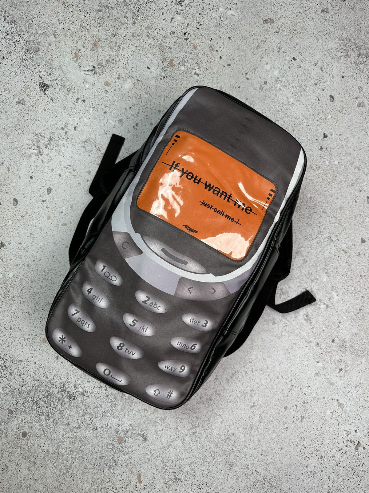 If Six Was Nine Mobile Phone Backpack bag “If you want me just call me” Size ONE SIZE - 3 Thumbnail