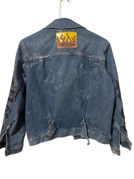 Levi's × Vintage Lemons On Fire "World On Fire" Denim Jacket Size US XS / EU 42 / 0 - 2 Thumbnail
