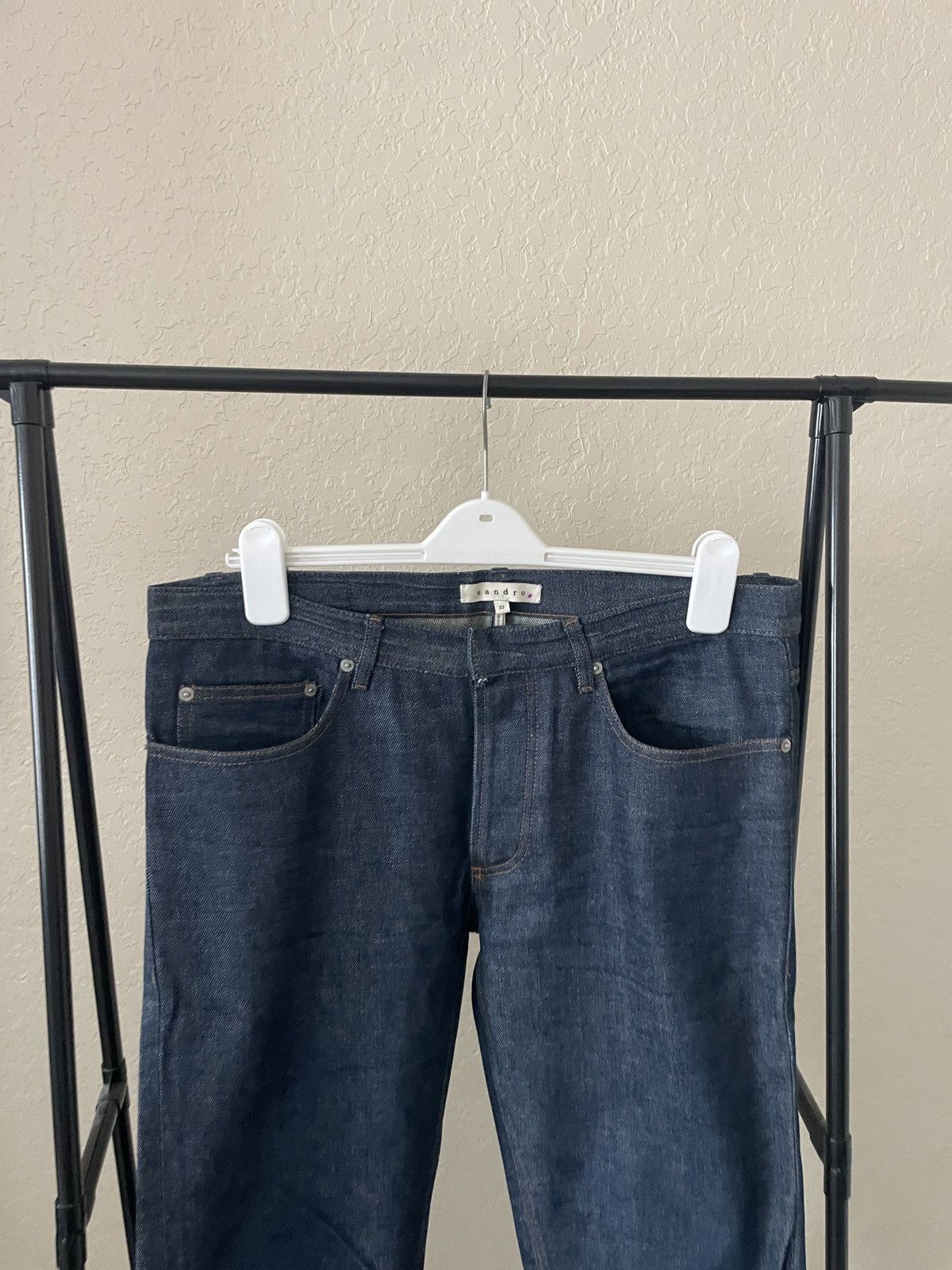 Sandro DK denim Selvedge Button Fly jeans Size US 35 - 2 Thumbnail