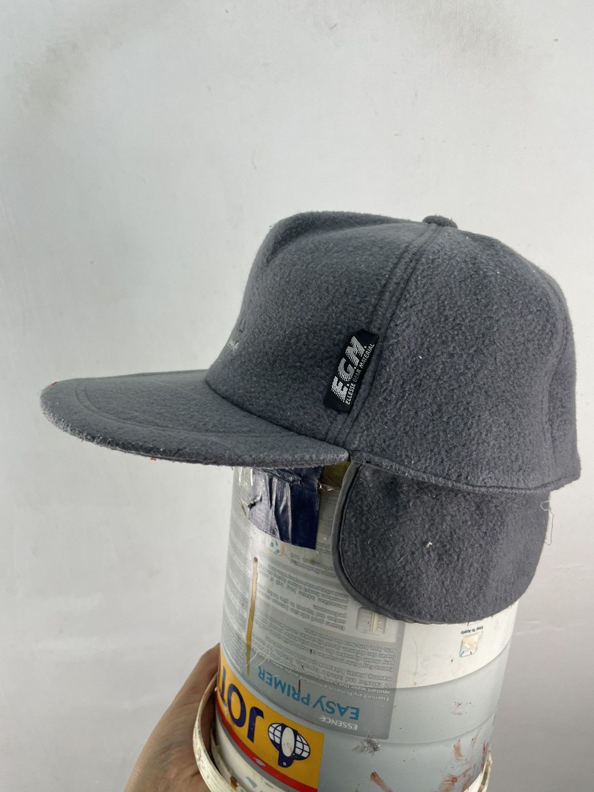 Ellesse × Vintage Vintage Ellesse Wool Cap Ear Hat Dark Grey Size ONE SIZE - 3 Thumbnail