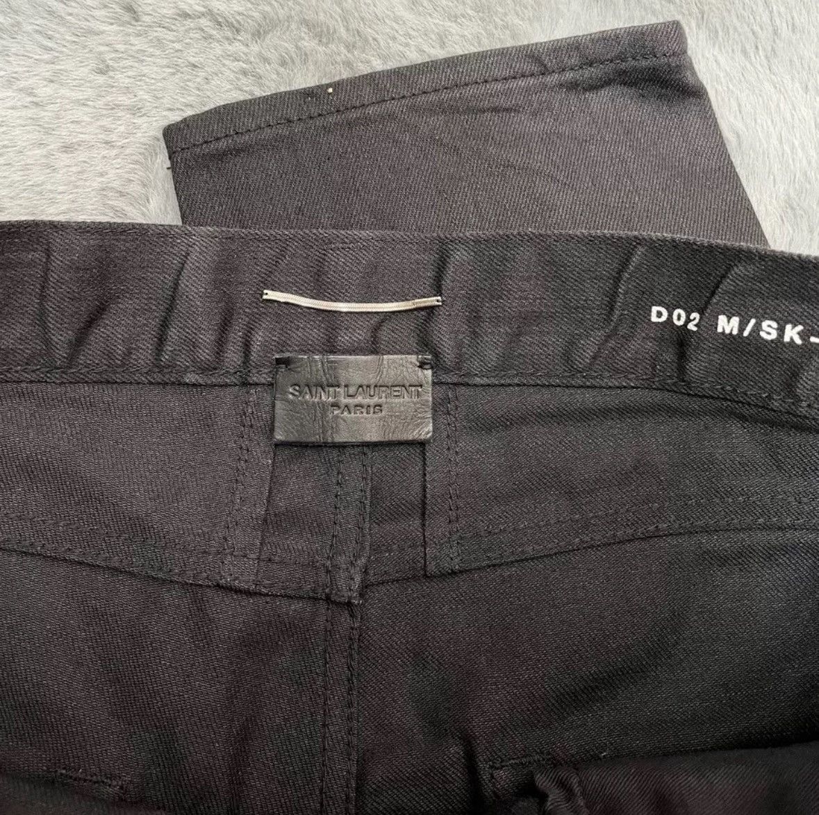 Saint Laurent Paris × Yves Saint Laurent Saint Laurent SLP genuine 16 spring/summer black basic jeans Size US 32 / EU 48 - 3 Thumbnail