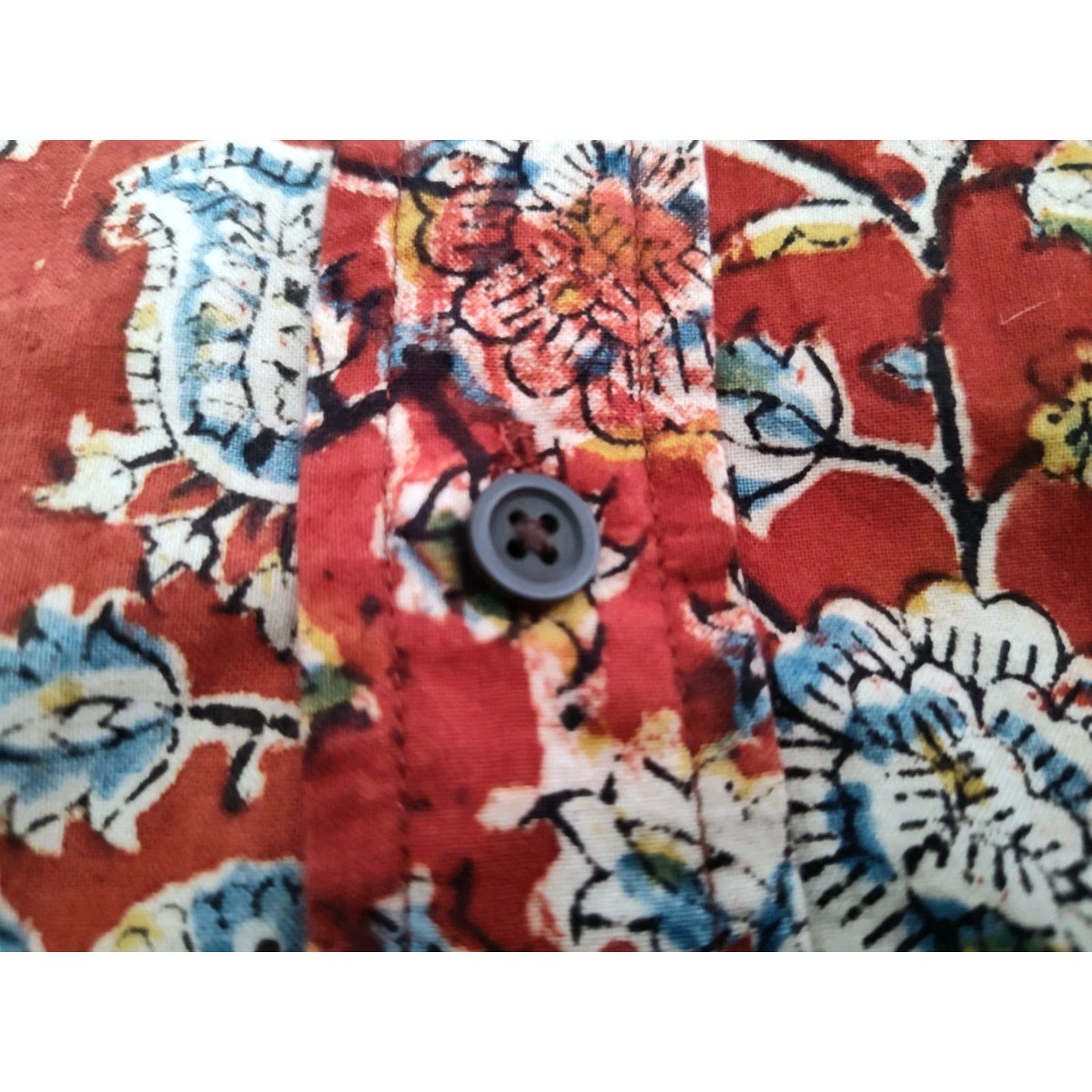 Ralph Lauren VINTAGE Ralph Lauren Polo Jeans Co Floral AOP Casual Beach Camp Button-Up Shirt Men Large Red Cotton 90s Hawaiian Size US L / EU 52-54 / 3 - 4 Thumbnail