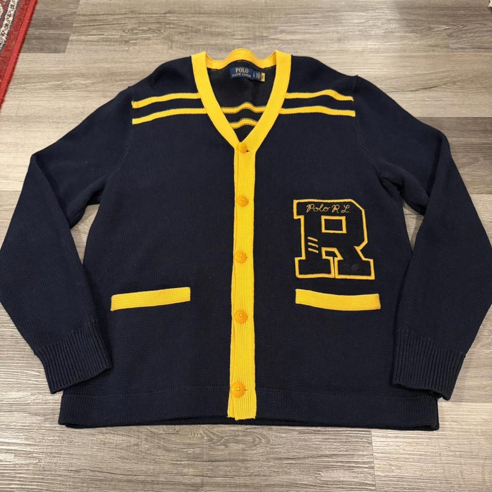 Polo Ralph Lauren Polo Ralph Lauren letterman patch cardigan L Size US L / EU 52-54 / 3 - 1 Thumbnail