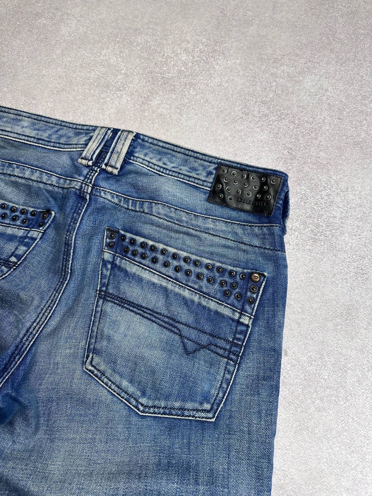 Diesel Vintage 90s Diesel Avantgarde Grunge Y2K Jeans 34 Size US 34 / EU 50 - 13 Thumbnail