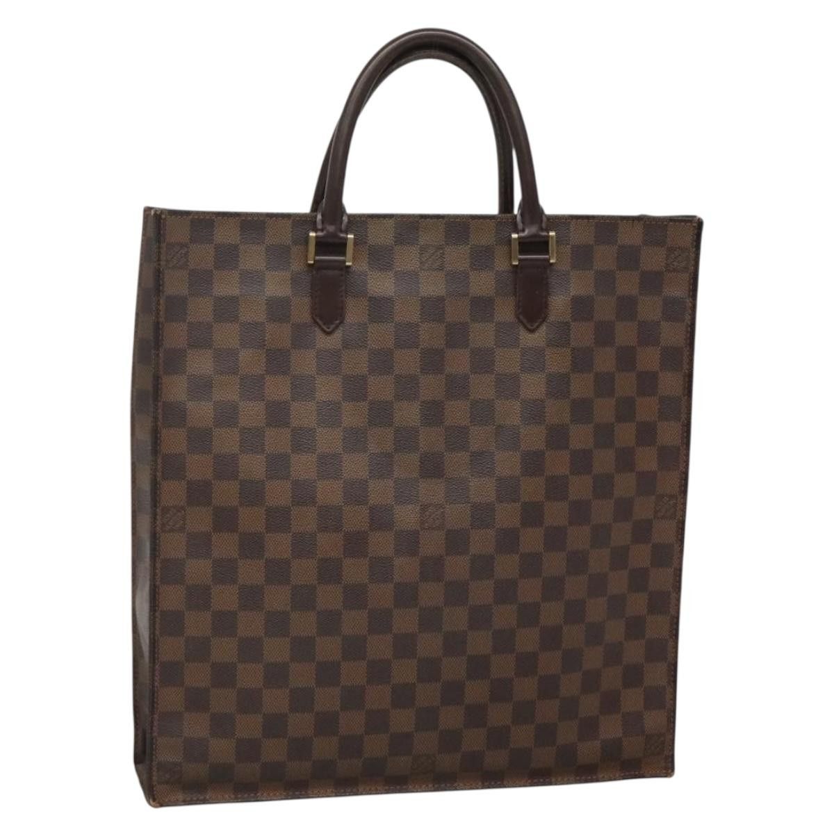 Louis Vuitton LOUIS VUITTON Damier Ebene Sac Plat Hand Bag N51140 Size ONE SIZE - 1 Thumbnail