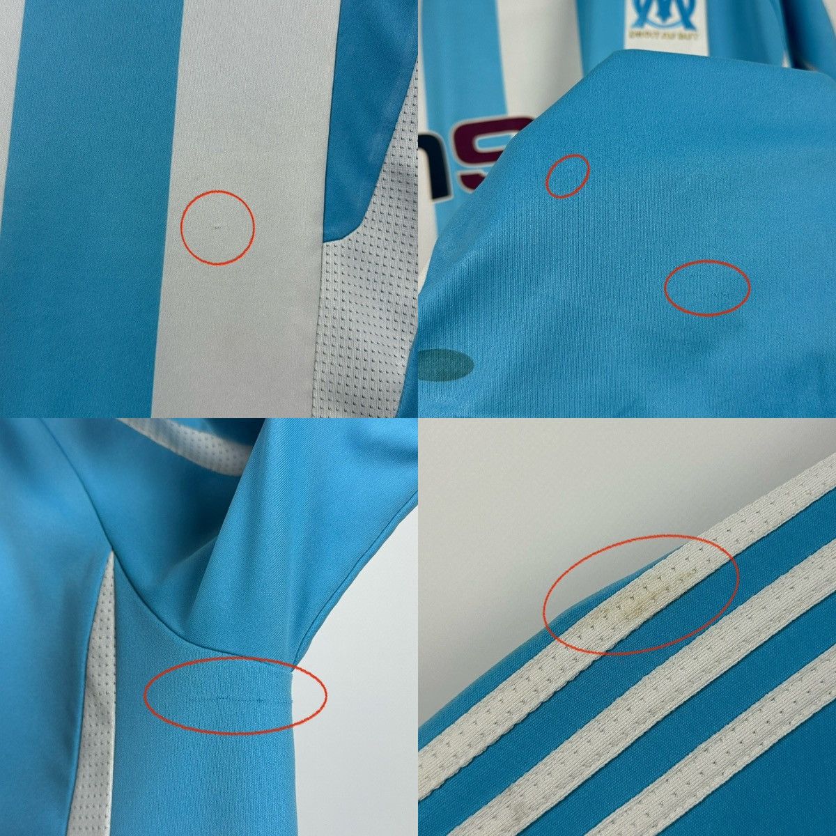Adidas 2007/08 Adidas Olimpique Marseille Vintage Soccer Jersey Size US XL / EU 56 / 4 - 20 Thumbnail