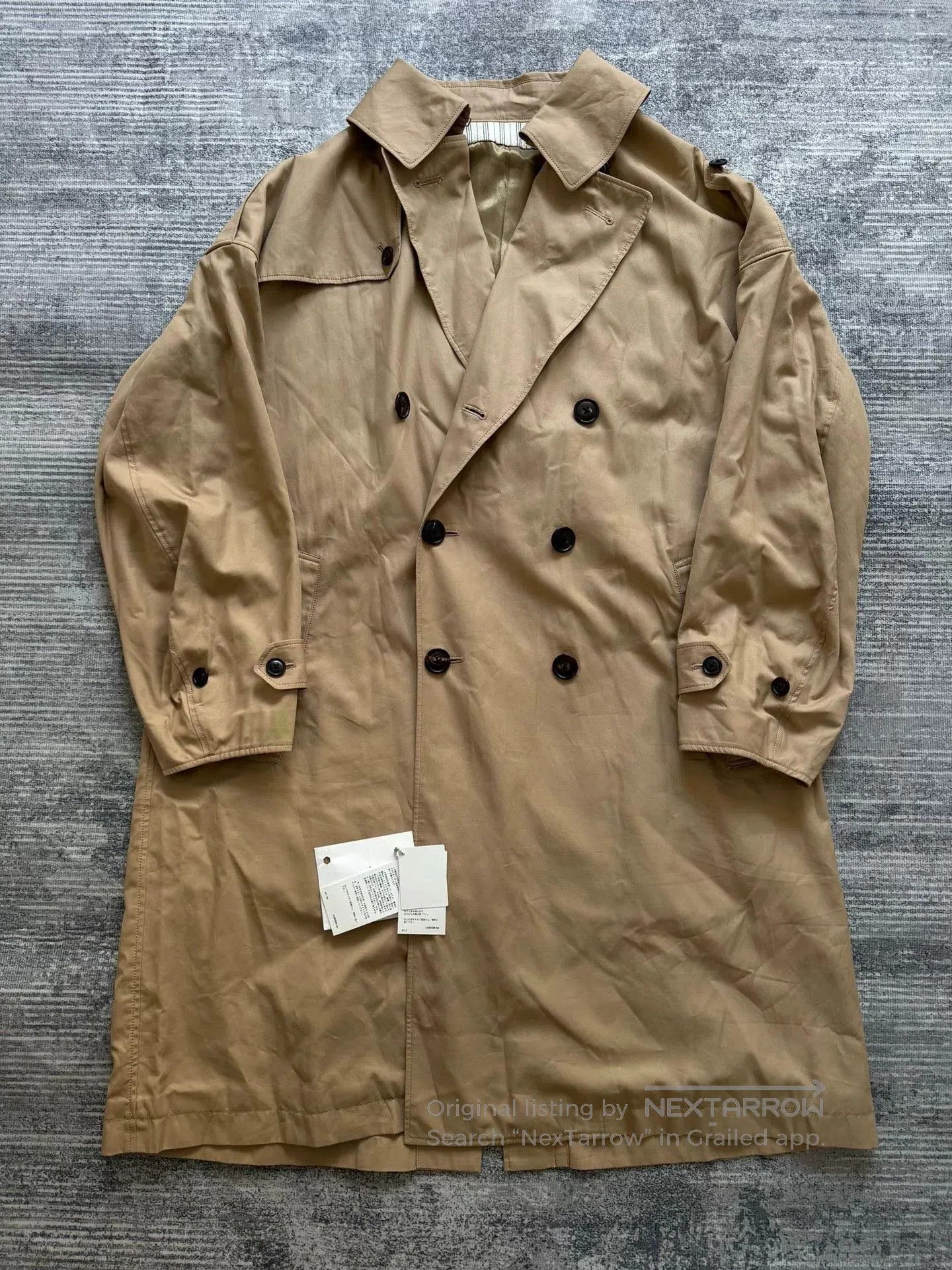 Visvim VISVIM Dashiell Trench Coat in Khaki. Size US L / EU 52-54 / 3 - 1 Thumbnail