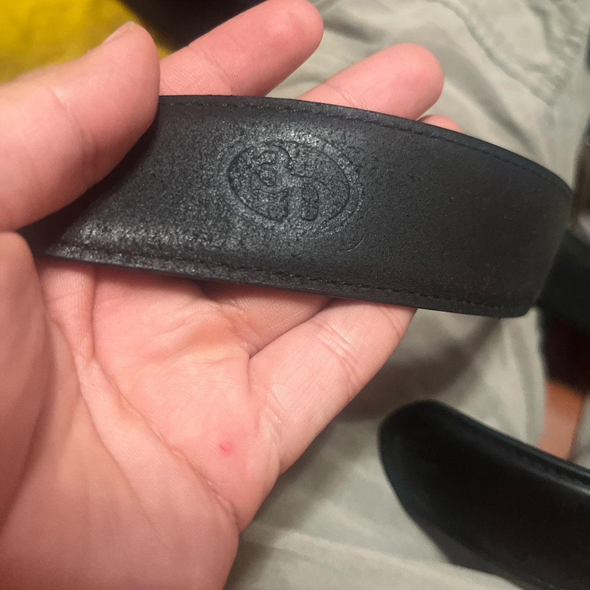 Other Vintage 2000’s Black Leather Western Leather buckle belt 40” Size 40 - 14 Thumbnail